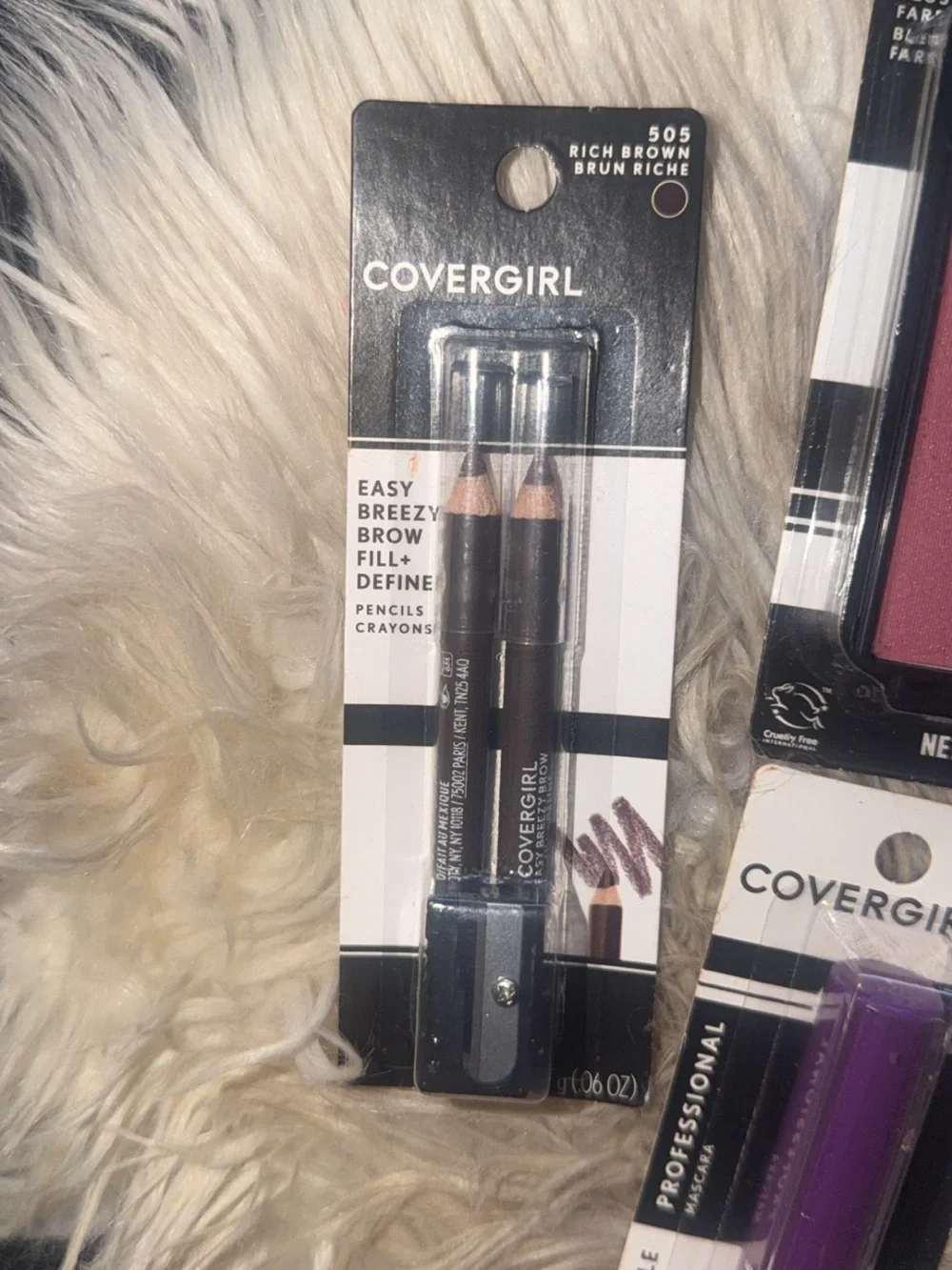 COVERGIRL Pink Blush, Mascara, Powder & Eye Pencils Set